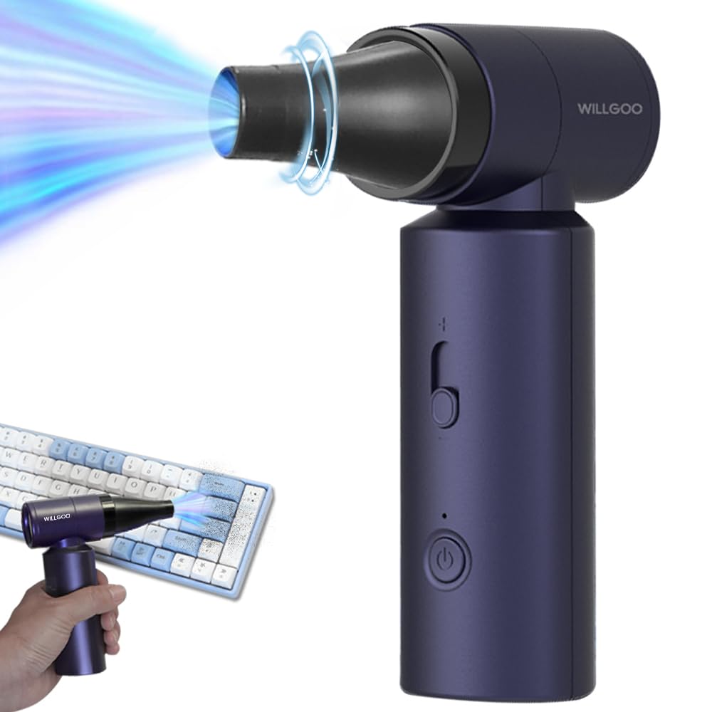 WRQIOO Akku Laubbläser 28000U/min - Mit 2x 4500mAh Akkus & Ladegerät