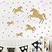 Watercolour Unicorn Wall Stickers Kids Wall Decals Peel and Stick Removable Wall Decor for Kids Nursery Bedroom Living Room(Cloud Unicorn)