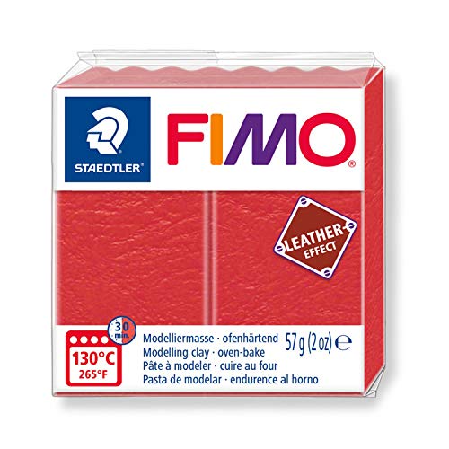 STAEDTLER Fimo Leather-Effect Oven-Hardening Modelling Clay Watermelon Colour 8010-249