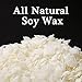 EricX Light Natural Soy Wax 10 Pound,121℉ melt Point, with 120 Candle Wicks and 3 Wick Centering Devices for Candle Making
