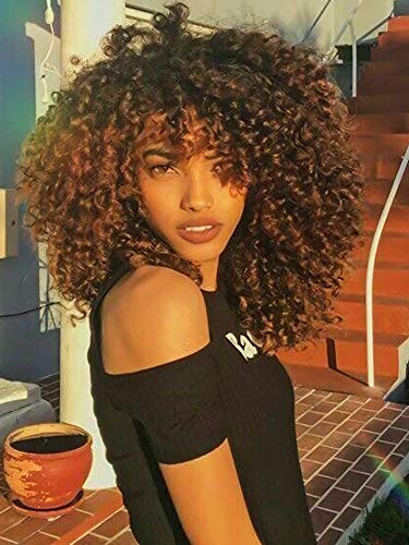 Annivia-Short-Curly-Wig-for-Black-Women-with-Bangs-Big-Bouncy-Fluffy-Kinky-Curly-Wig-Heat-Resist-Soft-Synthetic-2Tone-Ombre-Darkest-Brown-Short-Curly-Afro-Wig
