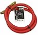 TEKTON 3/8 Inch I.D. x 3 Foot Rubber Whip Hose with Swivel (250 PSI) | 46347