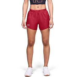 Under Armour Women's UA Fly-by 2.0 Shorts XS Red
