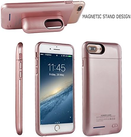 iPhone 7 plus / 6 plus / 6S plus Battery Case, Ultra Thin Extended Rechargeable iPhone 7plus / 6 plus / 6S plus Case Battery with 4200mAh Capacity (Rose Gold)