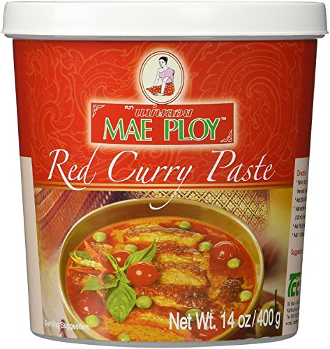 Thai Red Curry Paste 14 oz Jar By Mae Ploy