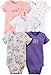 Carter's Baby Girls Multi-Pack Bodysuits, Assorted, 6 Months
