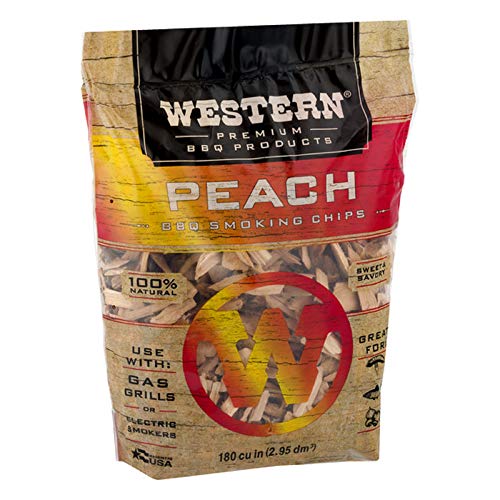 Western Premium BBQ Products Peach BBQ Smoking Chips, 180 cu in