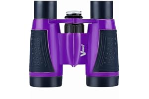 Vanstarry Compact Binoculars for Kids Bird Watching Hiking Camping Fishing Accessories Gear Essentials Best Toy Gifts for Boys Girls Children Toddler Waterproof 5X30 Optical Lens Including Compass