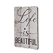 Wooden Wall Art Decor Home Decor Signs with Sayings Vintage Vertical Sign Farmhouse Country Rustic Decorative Board Plaque for Living Room Bedroom Housewarming Gift, 7.8