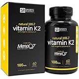 Vitamin K2 (MK7) with Organic Virgin Coconut Oil and MenaQ7, 100mcg, 60 Veggie Liquid Softgels