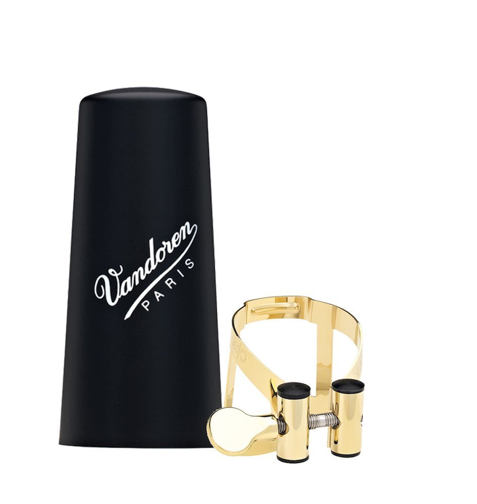 Vandoren LC51GP M/O Bb Clarinet Ligature with Plastic Cap, Gold
