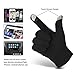 Vbiger Winter Gloves Texting Mittens Warm Cold Weather Gloves For Men(Black)