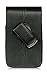 Nokia Lumia 928 Vertical Leather Case Pouch Black With Center Stitches Built In Swivel Belt Clip With Metal Bracket