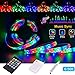 Led Strip Lights Battery Powered,Tenmiro Sync to Music Color Changing Waterproof Strip Light with 20-Key Remote Controller,6.56 ft/2m 5V Battery Case,SMD 3528 120 LEDs,DIY Outdoor Party Romantic Light