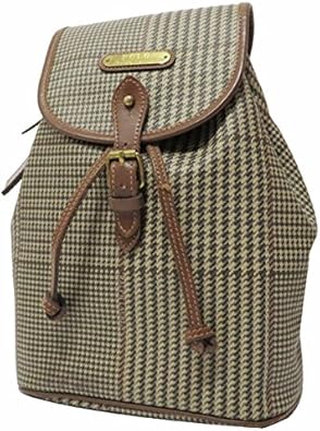 Amazon Polo Ralph Lauren ポロ ラルフローレン 千鳥柄 Pvc レザー リュックサック バックパック 中古 Polo Ralph Lauren ポロラルフローレン レディース