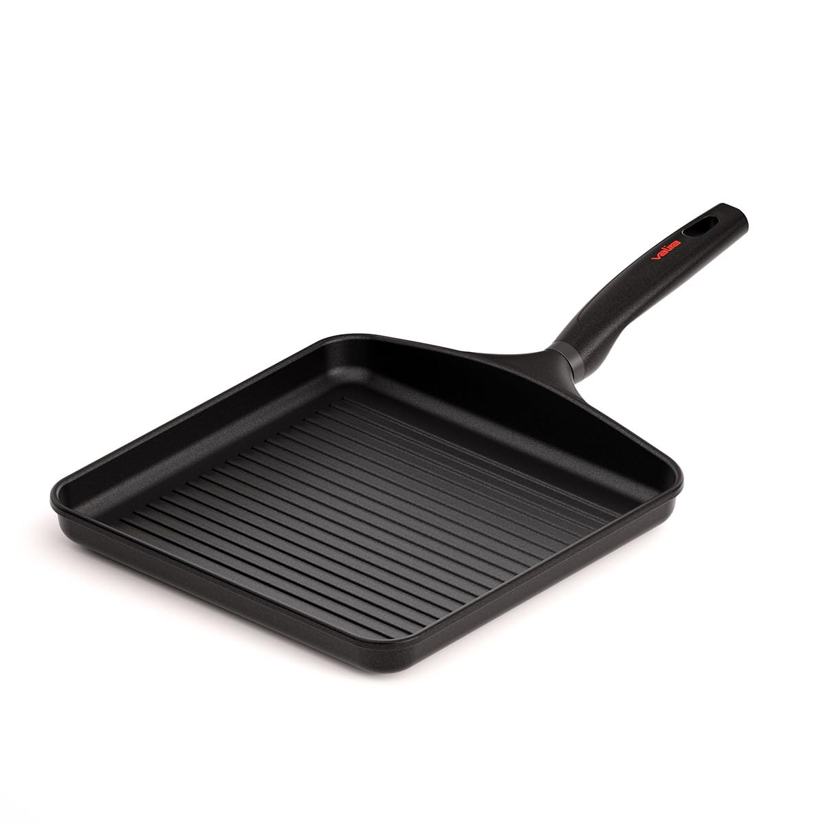 VALIRA Origen No Induction - Grill 28X28 cm Made in Spain, Cast aluminium multi-layer non-stick with titanium, all hobs except induction.