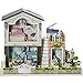 Flever Dollhouse Miniature DIY House Kit Creative Room with Furniture and Cover for Romantic Valentine's Gift(Irish Country House)