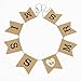 Junxia Miss to Mrs Natural Burlap Banner for Party or Wedding Decoration