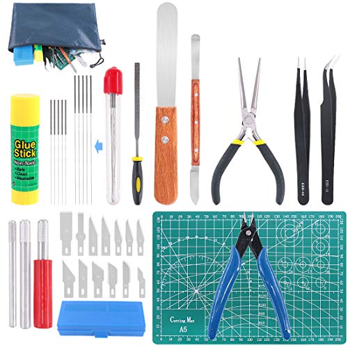 Glarks 36Pcs 3D Printer Removal Cleaning Tool Kit, Including Needle