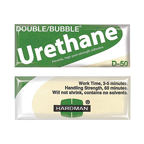 Hardman/Kalex #04022 - Double Bubble Urethane Adhesive Green/Beige-Label D50 High Shear Strength - 25-Pack