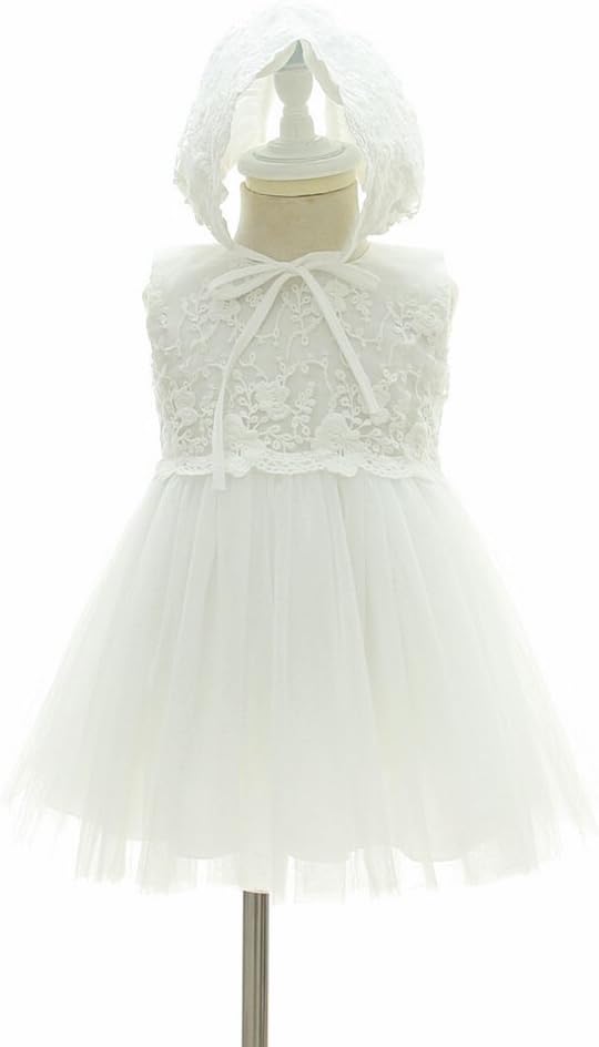 Moon Kitty Baby Girl Dress Christening Baptism Gowns Flower Girl Dress