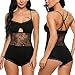 Avidlove Sexy Lingerie for Women Cotton Teddy One Piece Lace Babydoll Bodysuit
