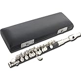HOGSN C-key Bakelite White Copper Tube And Silver-plated Professional Band Plays Piccolo Instruments, With Luggage And Maintenance Set.