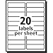 Avery Matte Clear Address Labels, Sure Feed Technology, Laser, 1