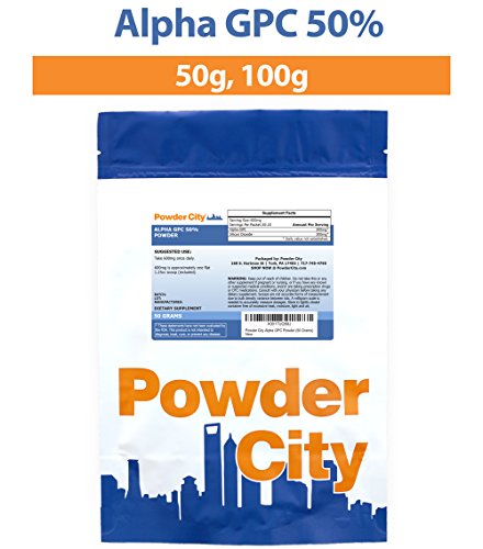 Powder City Alpha GPC 50% Powder (50 Grams) Powder City Alpha GPC 50% Powder (50 Grams)