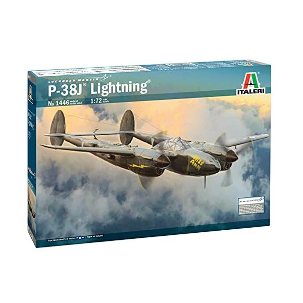 Italeri 1:72 US P-38J Lightning, Modellbau, Bausatz, Standmodellbau, Basteln, Hobby, Kleben, Plastikbausatz, detailgetreu