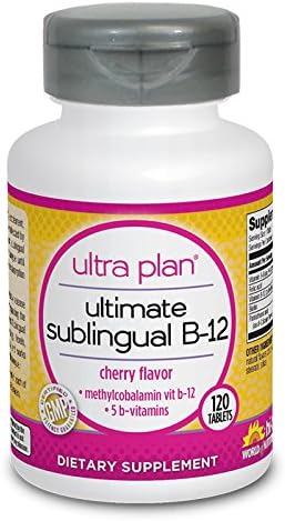 Ultra Plan Ultimate Sublingual B12 Energy Cherry, 120 Dissolve Tablets