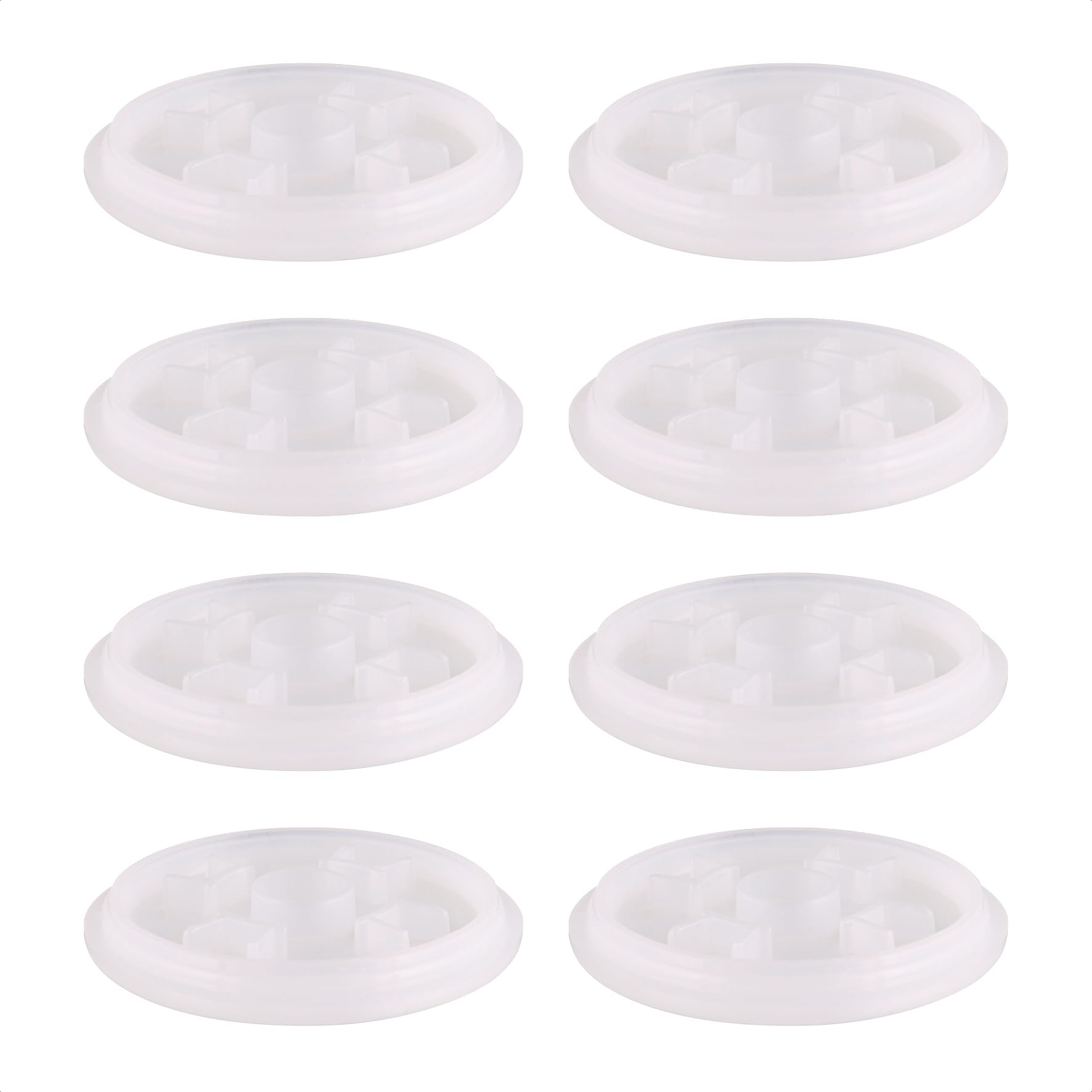 WAGNER QuickClick® Stop glides furniture glides elastomer rubber I 8pcs. set replacement glides anti-slip exchangeable - STOP - diameter Ø 50 mm - for base Ø 50 mm - Made in Germany - 15824700