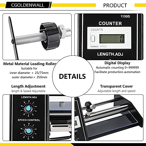 CGOLDENWALL Automatic Label Dispenser Label Separator With Photosensor Automatic Counting 0
