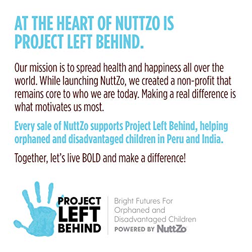 NuttZo Bold BiteZ - Peanut, Honey + Collagen Seven Nut & Seed Butter Protein Snack Bars, 1.41 Ounce (Box of 12)