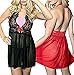 Coswe Moonight Plus Size Lace Top Babydoll Lingerie for Women (6XL, Black)