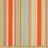 P Kaufmann Indoor/Outdoor Deck Chair Stripe Shell/Aqua Fabric By The Yard