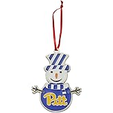 Pittsburgh Panthers Snowman Metal Christmas Ornament