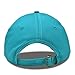 Dalix Unisex Unstructured Cotton Cap Adjustable Plain Hat, Teal