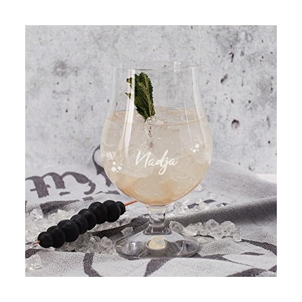 Herz & Heim® graviertes Cocktailglas mit Namen - schönes Glas für Sommergetränke – Bild 3