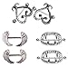 Elegant4beauty 3 Pair Nipple Bar Ring Shield Barbell Body Ring