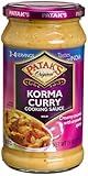 Patak's Korma Curry Cooking Sauce, Mild, 15-Ounce Glass Jars (Pack of 6)