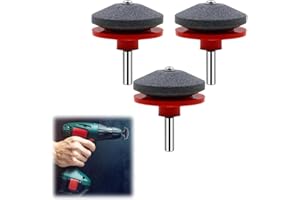 HILOST Lawnmower Dull Blade Sharpener,2024 New Lawnmower Blade Sharpener For Lawn,Universal Lawn Striping Kit,Lawn Mower Blade Sharpener Tool For Any Power Hand Drill (red)