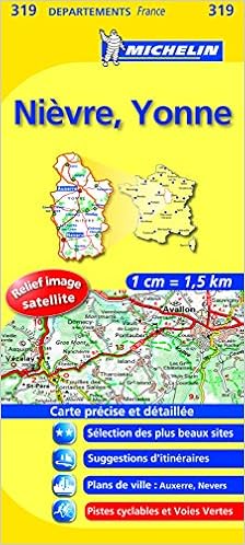 Amazon Fr Carte Departements Nievre Yonne Collectif Michelin Livres