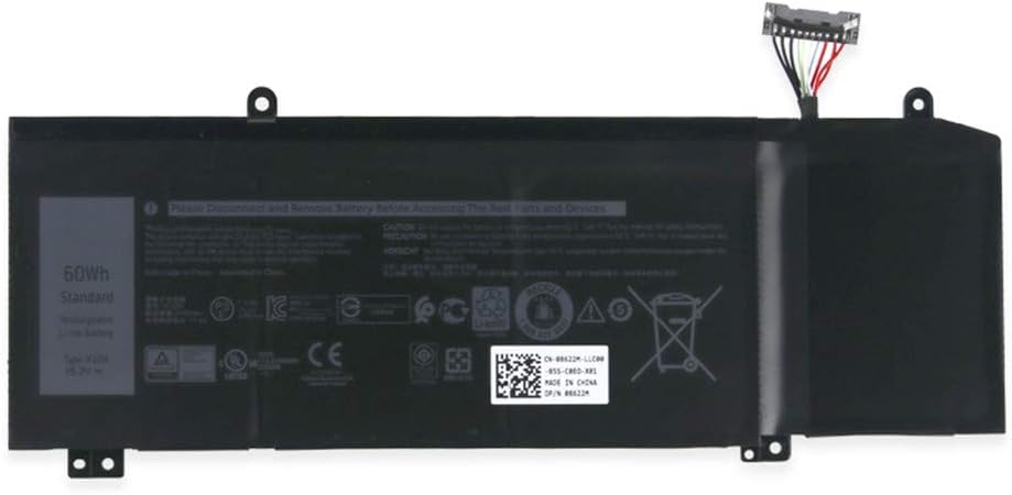 7XINbox 15.2V 60Wh 1F22N 0JJPFK 08622M XRGXX 06YV0V OJJPFK 0HYWXJ HYWXJ 01F22N JJPFK Laptop Battery compatible with Alienware M15 M17 R1 G7 7590 7790 5590-D2783W D2743B D2865B D2863W D2842W D2843W - Image 3