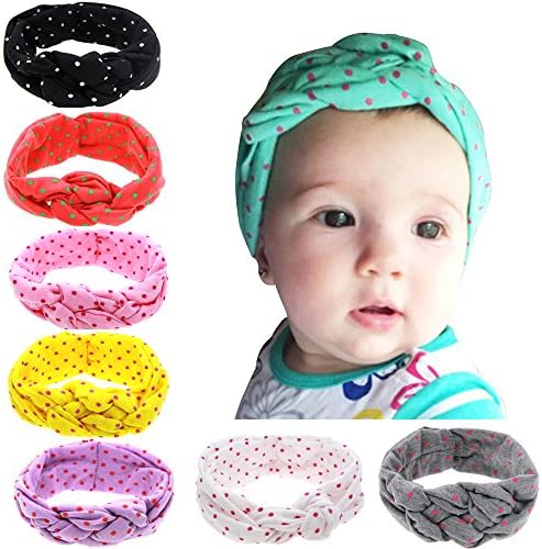 Kangsong Cotton Headband Knitted Weaving Hair band For Babies Toddlers Headdress (140TK/ 8Pcs)