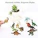 Zooawa 12 Pcs Mini Dinosaur Play Set, Assorted Realistic Small Dinosaur Figure Model Toy for Kids and Toddlers - Colorful