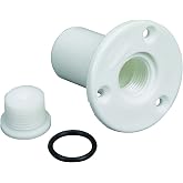 Moeller Boat Transom Drain Tube with Pipe Plug