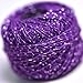 Pack of 15 Pcs 15 Colors Metallic Cotton Crochet Thread Size8 ，Total 655 Yards Knitting Balls Yarn Tatting Doilies Assorted Skeins Lacey Craft Thread