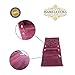 Isabella Dora Special Deal! Jewellery Travel Roll – Velvet Pouch Storage to Keep Expensive Pieces Safe (Sangria Red)