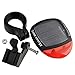 Bicycle Red 2 LED Super Bright Solar Power Energy Bike Rear Lamp Tail Light